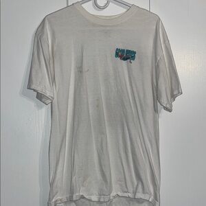 Men's White 'Good Vibes' Graphic Short Sleeve Tee